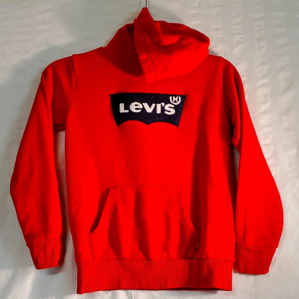 Size Medium Levi's Embroidered Appliqué Sweatshirt Hoodie